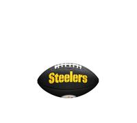 Wilson, Palla da football americano, Mini NFL Team Soft Touch, Pittsburgh Steelers, Per giocatori amatoriali, Nero, WTF1533BLXBPT