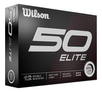 Wilson Palline da golf Fifty Elite - Confezione da 12, bianco