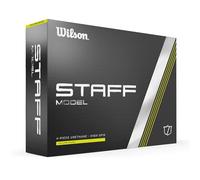 Wilson Palline da Golf Staff Model, Palline da Golf a 4 Strati con Alto Spin, 12 Palline, Uretano, Giallo