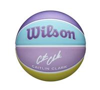 Wilson Pallone da Basket Caitlin Clark Inspire, Con Canali di Precisione, Flusso D'Aria Migliorato e Trazione Universale, Colore: Viola, Taglia: 5