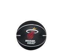 Wilson Pallone da Basket, NBA Dribbler, Miami Heat, Utilizzo Indoor e Outdoor, Taglia per Bambini, Rosso
