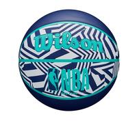 Wilson Pallone da Basket NBA DRV Plus Dazzle Camo, Con Copertura Resistente e Una Tenuta D'Aria Ottimale, Con Cuciture Nba Elite, Per Uso Multisuperficie, Colore: Indaco, Taglia: 7