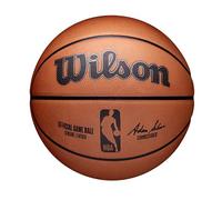 Wilson Pallone da Basket NBA OFFICIAL GAME BALL, Utilizzo Indoor, Pelle, Misura: 7, Marrone