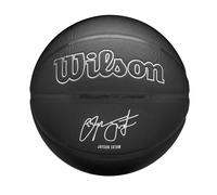 Wilson Pallone da Basket NBA Player Evergreen, Con Rivestimento Pure Feel, Ideale Per Giocare All'Aperto, Resistente Alle Intemperie, Giocatore: Tatum, colore: nero, Taglia: 7