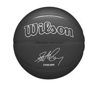 Wilson Pallone da Basket NBA Player Evergreen, Con Rivestimento Pure Feel, Ideale Per Giocare All'Aperto, Resistente Alle Intemperie, Giocatore: Curry, Colore: Nero, Taglia: 7