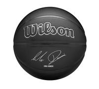 Wilson Pallone da Basket NBA Player Evergreen, Con Rivestimento Pure Feel, Ideale Per Giocare All'Aperto, Resistente Alle Intemperie, Giocatore: Dončić, colore: nero, Taglia: 7