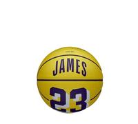 Wilson NBA Player Icon LeBron James Mini Ball WZ4007201XB, Unisex basketballs, yellow, 3 EU
