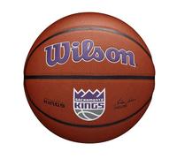 Wilson Pallone da Basket NBA Team Alliance, Con Superficie Pure Feel e Tecnologia Dual Depth, Con Maggiore Stabilità Aerea, Colore: Marrone, Taglia: 7