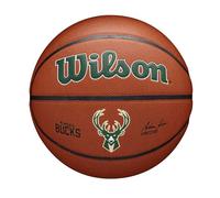 Wilson Pallone da Basket NBA Team Alliance, Con Superficie Pure Feel e Tecnologia Dual Depth, Con Maggiore Stabilità Aerea, Colore: Marrone, Taglia: 7