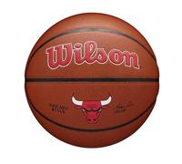 Wilson Pallone da Basket NBA Team Alliance, Con Superficie Pure Feel e Tecnologia Dual Depth, Con Maggiore Stabilità Aerea, Colore: Marrone, Taglia: 7