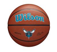 Wilson Pallone da Basket NBA Team Alliance, Con Superficie Pure Feel e Tecnologia Dual Depth, Con Maggiore Stabilità Aerea, Colore: Marrone, Taglia: 7