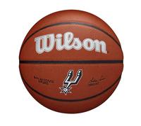 Wilson Pallone da Basket NBA Team Alliance, Con Superficie Pure Feel e Tecnologia Dual Depth, Con Maggiore Stabilità Aerea, Colore: Marrone, Taglia: 7