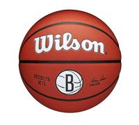 Wilson Pallone da Basket NBA Team Alliance, Con Superficie Pure Feel e Tecnologia Dual Depth, Con Maggiore Stabilità Aerea, Colore: Marrone, Taglia: 7