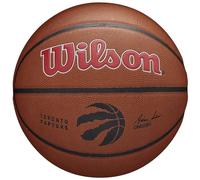 Wilson Pallone da Basket NBA TEAM COMPOSITE BSKT, Utilizzo Indoor/Outdoor, Pelle Composita, Misura 7, Marrone (Toronto Raptors)
