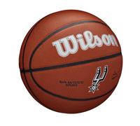 Wilson Pallone da Basket NBA TEAM COMPOSITE BSKT, Utilizzo Indoor/Outdoor, Pelle Composita, Misura 7, Marrone (San Antonio Spurs)