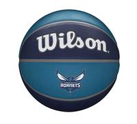 Wilson Pallone da Basket NBA TEAM TRIBUTE BSKT, Utilizzo Outdoor, Gomma, Misura 7, Blu/Blu Scuro (Charlotte Hornets)