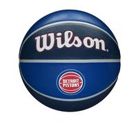 Wilson Pallone da Basket NBA TEAM TRIBUTE BSKT, Utilizzo Outdoor, Gomma, Misura 7, Blu/Blu Scuro (Detroit Pistons)