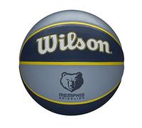 Wilson Pallone da Basket NBA TEAM TRIBUTE BSKT, Utilizzo Outdoor, Gomma, Misura 7, Blu/Blu Scuro (Memphis Grizzlies)