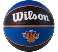 Wilson Pallone da Basket NBA TEAM TRIBUTE BSKT, Utilizzo Outdoor, Gomma, Misura 7, Blu/Nero (New York Knicks)