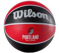 Wilson Pallone da Basket NBA TEAM TRIBUTE BSKT, Utilizzo Outdoor, Gomma, Misura 7, Rosso/Nero (Portland Trail Blazers)