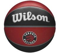 Wilson Pallone da Basket NBA TEAM TRIBUTE BSKT, Utilizzo Outdoor, Gomma, Misura 7, Rosso/Nero (Toronto Raptors)