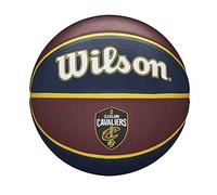 Wilson Pallone da Basket NBA TEAM TRIBUTE BSKT, Utilizzo Outdoor, Gomma, Misura 7, Rosso Scuro/Blu Scuro (Cleveland Cavaliers)