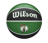 Wilson Pallone da Basket NBA TEAM TRIBUTE BSKT, Utilizzo Outdoor, Gomma, Misura 7, Verde/Nero (Boston Celtics)