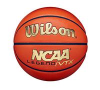 Wilson NCAA Legend Vtx, Basketball Unisex-Adult, Arancione/Oro, 7
