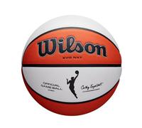 Wilson Pallone da Basket WNBA OFFICIAL GAME BALL, Utilizzo Indoor, Pelle, Misura: 6, Marrone/Bianco