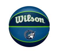 Wilson Pallone da Basket WNBA Team Tribute, Realizzato Con Canali di Precisione Per Una Presa Eccezionale, Superficie Adattabile, Squadra: Minnesota Lynx, Colore: Blu Reale, Taglia: 6