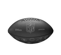 Wilson Pallone da Football NFL 32 Team, Con Camera D'Aria Con Blocco A Pressione, Allacciatura Classica, Look Elegante, Realizzato Con Materiali Robusti, Colore: Nero, Taglia Ufficiale