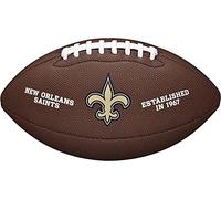 Wilson Pallone da Football NFL Team Backyard Legend, Realizzato in Pelle Lavorata con Una Camera d'Aria Sicura, Design Robusto, Squadra: New Orleans Saints, Colore: Marrone, Taglia Ufficiale