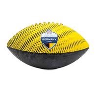 Wilson Pallone da Football NFLGermany Games Tailgate, Design A Ciottoli Con Cuciture Robuste, Realizzato Con Maestria Per Una Presa e Una Resistenza Superiori, Colore: Nero/Rosso/Giallo, Taglia Junior