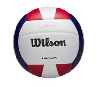 Wilson Pallone da Pallavolo Nova Light Tenuta di Pressione Affidabile, Adatto al Gioco Indoor, Colore: Bianco/Rosso/Blu Navy, Taglia Ufficiale