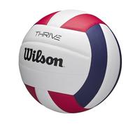 Wilson Pallone da Pallavolo Thrive, Sensazione Setosa e Potenza, Ideale Per Prestazioni di Alto Livello, Approvato da NFHS e USAV, Dimensioni Ufficiali, Colore: Rosso/Bianco/Blu Navy