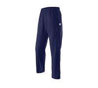 Wilson Pantaloni Sportivi da Uomo, M Team Woven Pant, Poliestere, Blu, Taglia: L, WRA765702
