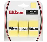 WILSON PRO Overgrip Comfort 3 Confezioni (Totale 6 Strisce di overgrip) - Giallo