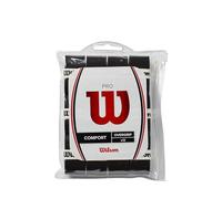 Wilson PRO Overgrip - Confezione da 12 Pezzi, Taglia Unica, Colore: Nero