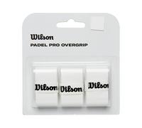 Wilson Padel Pro Overgrip padel Racquet Wrap 3 pezzi bianco.