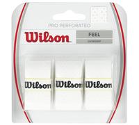 Wilson Pro Overgrip Perforated racchetta avvolge 3 pezzi bianco WRZ4005WH