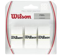 Wilson Pro Overgrip Perforated racchetta avvolge 3 pezzi bianco WRZ4005WH