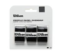 Wilson Profile OVERGRIP, Impugnatura da Padel Unisex-Adult, Black, 3 Pack
