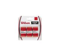 Wilson Profile, Overgrip, 3 Pezzi Unisex - Adulto, Rosso, Taglia Unica