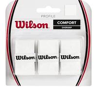 Wilson Profile, Overgrip, 3 Pezzi Unisex - Adulto, Bianco, Taglia Unica