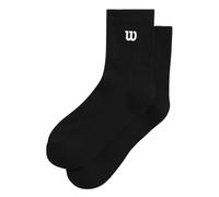 Wilson Quarter Top Calzini, Realizzati In Tessuto Resistente, Offrono Una Vestibilità Comoda, Con Caratteristiche Funzionali E Un Design Elegante, Colore: Nero, Taglia: L