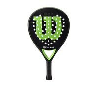 Wilson Racchetta da Padel Blade Team v2, Fibra di vetro/EVA, 370 g, Nero/Verde Neon, WR067411U2