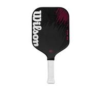 Wilson Racchetta Da Padel Fierce Pro 13 Pickleball, Realizzata In Fibra Di Carbonio, Costruzione Monoblocco e Design Ibrido, Con Manico Allungato, Colore: Nero/Rosso, Taglia: 2