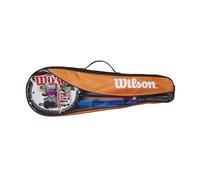 Wilson Racchette da Badminton Kit V2 da 4 Pezzi, Facili da Impugnare e Leggere Come Una Piuma, Offrono Precisione e Accuratezza, Costruite per Durare, Colore: Rosso/Arancione, Misura: 2