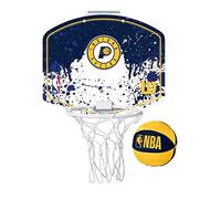 Wilson Revolve Spin Corda da Tennis, Unisex, Verde, Set 12,2 m 1,25 mm | In plastica resistente, mini canestro da basket da porta per tifosi NBA e gioco al chiuso
