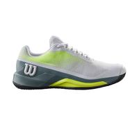 Wilson Rush Pro 4.0 Scarpa Per Terra Rossa Uomini - Bianco, Grigio, Taglia: 46 2/3